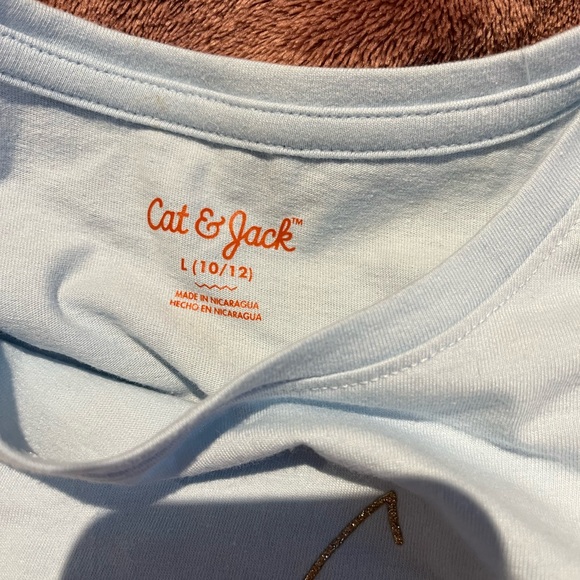 Cat & Jack Kids Ice Cream Cone Tee - Light Blue - Picture 2 of 2